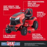 CRAFTSMAN T2400K | 46in 22HP TURN TIGHT Gas Riding Lawn Mower | KOHLER Twin-Cylinder 7000 Series Engine | Hydrostatic Transmission - Image 9