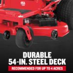 CRAFTSMAN Z5800 | 54in 24HP Zero-Turn Riding Mower | 24 HP Kohler Engine | High-Back Seat (17RRFACW093) - Image 14