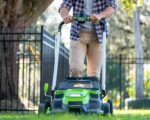 60V 25″ Cordless Battery Self-Propelled Mower Combo Kit, Blower: (2) 4.0 Ah Batteries and Dual-Port Charger - Image 5