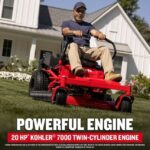 CRAFTSMAN Z5200 | 42 in Gas Zero-Turn Riding Lawn Mower | 20HP Kohler 7000 Twin-Cylinder Engine | High Back Seat (17RRFACS093) - Image 4