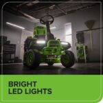 60V 30″ CrossoverT Riding Lawn Tractor with (4) 8.0 Ah Batteries and 600-Watt Charger - Image 10