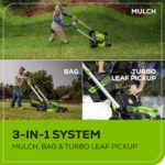 60V 25″ Cordless Battery Dual Blade Self-Propelled Lawn Mower w/ Two (2) 4.0Ah Batteries & Dual-Port Charger - Image 9