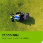 60V 42″ Cordless Battery CrossoverT Riding Lawn Mower + Bagger, (6) 8.0 Ah Batteries and (3) Dual-Port Turbo Chargers - Image 11