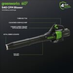 60V 25″ Dual Blade Self-Propelled Mower 5-pc Combo Kit, (3) 4.0 Ah Batteries, (1) Single Port Chargers and (1) Dual-Port Charger - Image 8