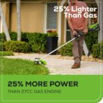 60V 25″ SP Mower 3PC Combo Kit, 16″ String Trimmer and 610CFM Blower - Image 10