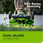 60V 25″ Self-Propelled Lawn Mower 4-pc Combo Kit: (2) 4.0 Ah Batteries and Dual-Port Charger - Image 10