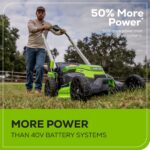60V 25″ Cordless Battery Dual Blade Self-Propelled Lawn Mower w/ Two (2) 4.0Ah Batteries & Dual-Port Charger - Image 5