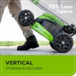 60V 25″ Cordless Battery Dual Blade Self-Propelled Lawn Mower w/ Two (2) 4.0Ah Batteries & Dual-Port Charger - Image 6