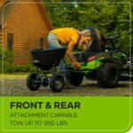 60V 42″ Cordless Battery CrossoverT Riding Lawn Mower + Bagger, (6) 8.0 Ah Batteries and (3) Dual-Port Turbo Chargers - Image 8