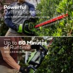60V 25″ Dual Blade Self-Propelled Mower 5-pc Combo Kit, (3) 4.0 Ah Batteries, (1) Single Port Chargers and (1) Dual-Port Charger - Image 14