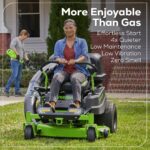 60V 42″ Electric CrossoverZ Zero Turn Mower with (4) 8 Ah Batteries and (2) Dual-Port Turbo Chargers - Image 12