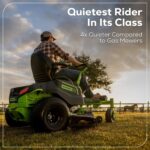 60V 42″ Electric CrossoverZ Zero Turn Mower with (4) 8 Ah Batteries and (2) Dual-Port Turbo Chargers - Image 13