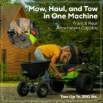 60V 42″ Cordless Battery CrossoverT Riding Lawn Mower, (4) 8.0 Ah Batteries and (2) Dual-Port Turbo Chargers - Image 17