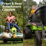 60V 42″ Cordless Battery CrossoverT Riding Lawn Mower: (6) 8.0 Ah Batteries and (3) Dual-Port Turbo Chargers - Image 2