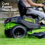 60V 42″ Cordless Battery CrossoverT Riding Lawn Mower, (4) 8.0 Ah Batteries and (2) Dual-Port Turbo Chargers - Image 8