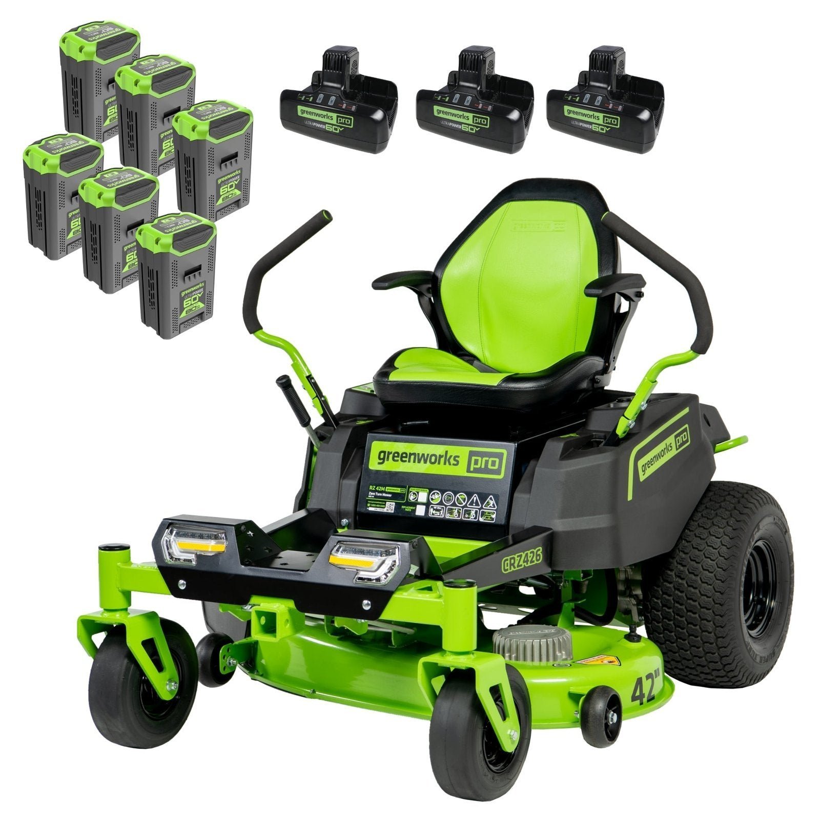 ATFWMKit-1_f225da54-a0f7-4bac-b7a1-6f01f0fe1326.jpg 60V 42” Electric CrossoverZ Zero Turn Mower with (6) 8 Ah Batteries and (3) Dual Port Turbo Chargers - Image 1