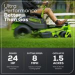 60V 42″ Electric CrossoverZ Zero Turn Mower with (4) 8 Ah Batteries and (2) Dual-Port Turbo Chargers - Image 5