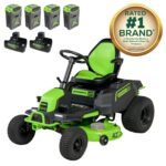 60V 42″ Cordless Battery CrossoverT Riding Lawn Mower, (4) 8.0 Ah Batteries and (2) Dual-Port Turbo Chargers - Image 22