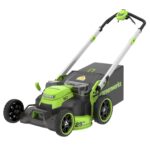 60V 25″ Dual Blade Self-Propelled Mower 5-pc Combo Kit, (3) 4.0 Ah Batteries, (1) Single Port Chargers and (1) Dual-Port Charger - Image 2