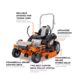 STI RZ552KD 52″ ZERO TURN, KAWI Zero Turn Lawnmower - Image 6